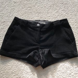 BLACK VELVET SHORTS BY PINKO
